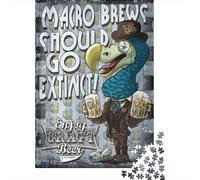 Craft Beer Dodo Bird 1000-Piece Jigsaw Puzzle for Adults, 70x50cm/1000pcs, Screen-Free Activity, Weekend Downtime And Quiet Weekends
