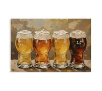 Craft Beer Flight Art Poster Canvas Poster Bedroom Decor Landscape Office Room Decor Gift 08x12inch(20x30cm)