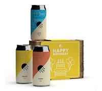 Craft Beer Gift Sets For Men | Full Circle Brew Co 3 x 440ml Cans Including IPA DDH Pale Ale Pilsner & APA | Gift Box For Him (Happy Birthday)
