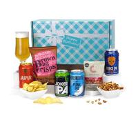 Craft Beer IPA Gift Set - Happy Birthday Hamper with 4 IPAs & Snacks, Birthday Gift for Men