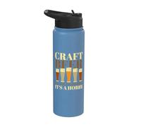 Craft Beer It's Not Alcoholism Its a Hobby - Craft Brewery Stainless Steel Insulated Water Bottle