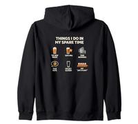 Craft Beer Things I Do In My Spare Time Brewer Beer Lover Zip Hoodie