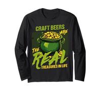 Craft Beers are The Real Treasures in Life Saint Patrick's Long Sleeve T-Shirt