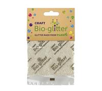 Craft Biodegradable Glitter, 20g, Christmas Decorations, Reindeer Food, Chunky Glitter, Arts and Crafts for Kids, Card Making, Candle Making, Eco-Friendly - White