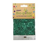 Craft Biodegradable Glitter, 20g, Christmas Decorations, Reindeer Food, Chunky Glitter, Arts and Crafts for Kids, Card Making, Candle Making, Eco-Friendly - Green