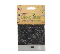 Craft Biodegradable Glitter, 20g, Christmas Decorations, Reindeer Food, Chunky Glitter, Arts and Crafts for Kids, Card Making, Candle Making, Eco-Friendly - Black