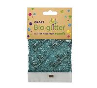 Craft Biodegradable Glitter, 20g, Christmas Decorations, Reindeer Food, Chunky Glitter, Arts and Crafts for Kids, Card Making, Candle Making, Eco-Friendly - Turquoise