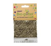 Craft Biodegradable Glitter, 20g, Christmas Decorations, Reindeer Food, Chunky Glitter, Arts and Crafts for Kids, Card Making, Candle Making, Eco-Friendly - Champagne