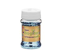 Craft Biodegradable Glitter, 40g, Christmas Decorations, Reindeer Food, Chunky Glitter, Arts and Crafts for Kids, Card Making, Candle Making, Eco-Friendly - Sky Blue