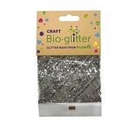 Craft Biodegradable Glitter, Chunky Glitter, Arts and Crafts for Kids, Card Making, Decorations, Candle Making, Eco-Friendly, Cruelty Free - Silver - 20g x 10