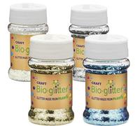 Craft Biodegradable Glitter, Chunky Glitter, Arts and Crafts for Kids, Card Making, Decorations, Craft Glitter for Candle Making, Eco-Friendly, Cruelty Free - Assorted - 40g x 4