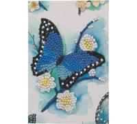 Craft Buddy Crystal Art Card Blue Butterfly, 10x15cm