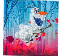 Craft Buddy Crystal Art Disney CCK-DNY801 Floating Olaf, 18x18cm Crystal Art Card, Multicolor