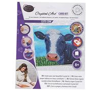 Craft Buddy DIY Crystal Art / Diamond Painting Greetings Card Kit - Cute Cow