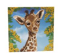 Craft Buddy 'Into The Wild' Baby Animal Crystal Art/Diamond Painting Card Kits (Baby Giraffe)