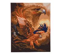 Craft Buddy STC Stores 40cm x 50cm Framed Canvas Crystal Art Gem Kit (Eagle Sky - Full Crystal - AW 2021)