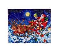 Craft Buddy STC Stores 40cm x 50cm Framed Canvas Crystal Art Gem Kit (Midnight Flight - Partial Crystal - AW 2021)