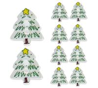 Craft Buttons, 2D Acrylic Christmas Ornament Kit 10 Pieces Acrylic Christmas Craft Embellishments - For Crafts Knitting DIY Sewing Painting Handmade Ornaments