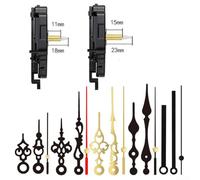 Craft Clock Movement for Jumping Seconds, Comes with 2 Pendulum Mechanisms and a Variety of Clock Hands (18+23mm)