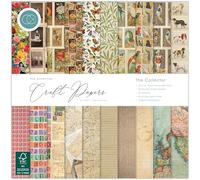 Craft Consortium 12x12 Paper Pad - 30 Double Sided Premium Paper Sheets for Scrapbooking, Cardmaking, and Crafts - 180gsm, Acid & Lignin Free, The Collector Design