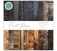 Craft Consortium 6" x 6" Inch Paper Pad Scorched Wood