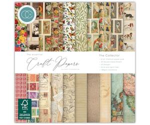 Craft Consortium 6x6 Paper Pad - 40 Double Sided Premium Paper Sheets for Scrapbooking, Cardmaking, and Crafts - 180gsm, Acid & Lignin Free, The Collector Design