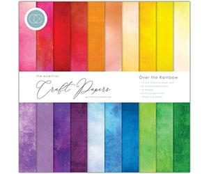 Craft Consortium Double-Sided Paper Pad 12"X12" 40/Pkg-Over The Rainbow, 20 Designs