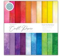 Craft Consortium Double-Sided Paper Pad 6"X6" 40/Pkg-Over The Rainbow, 20 Designs