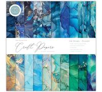 Craft Consortium Double-Sided Paper Pad 8"X8" 30/Pkg-Ink Drops Ocean, 20 Designs