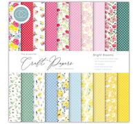 Craft Consortium - The Essential Craft Papers - 6x6 Bright Blooms