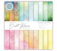 Craft Consortium - The Essential Craft Papers - 6x6 Grunge - Light Tones
