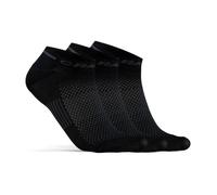 Craft CORE Dry Shaftless Running Socks, Size 34-36 (EU), Black - Comfortable, moisture-wicking support for running and training