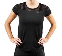 Craft CORE Fuseknit T-Shirt XS Women - Comfortable and Breathable Black Melange for Running
