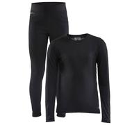 Craft - Kids' thermal underwear/base layers - Core Warm Baselayer Set Jr Black Black 122-128 cm