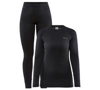 Craft - Core Warm Baselayer Set W Black Black - S - Technical underwear