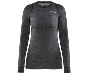 Craft - Core Wool Merino Ls Tee W Black Melange - S - Technical underwear