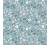 Craft Cotton Co. Botanique Brew Bouquet Frenzy 100% Cotton Fabric 112cm Wide Springtime Tea Themed Designs for Crafting, Sewing, Quilting, Kid's Craft