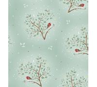 Craft Cotton Co. Robin 100% Cotton Woodland Snowfall Fabric 112cm Wide for Crafting, Sewing, Home Décor, Kid's Craft