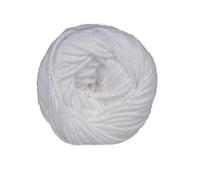 Craft County 3 Pack 100% Cotton Yarn - Size 4 Medium Weight - Perfect for Crafting, Clothing, Accessories and More!, White