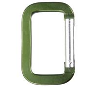 Craft County Aluminum Rectangle Carabiners (Olive Drab, 5 Pack)