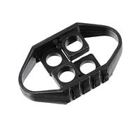 Craft County Black Plastic Double Bow, Two Hole Springless Cord Locks (10 Pack)