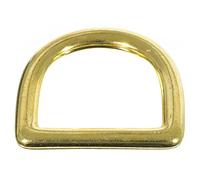 Craft County Brass D-Ring - 1 Inch (Inside) - DIY Crafting (10 Pack)