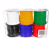 Craft County Primary, Rexlace 6 Pack - 50 Yard - 45 Meter Spools - Non-Toxic Plastic Lacing