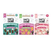 Craft & Crumb 3 baking kits: funky mix biscuits, Popping tarts and brownie dippers - great for christmas gifts for keen bakers