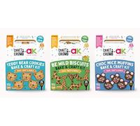 Craft & Crumb Kids Baking Kit Bundle, 3 Pack - Be Wild Biscuits, Teddy Bear Cookies & Choc Mice Muffins! Bake at Home, Gift & Party Bags!