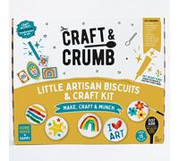 Craft & Crumb Little Artisans Baking & Decorating Kit - Includes Cookie Mix & Icing - Kids Easy Baking Activities - Gifts for Children - Birthday Present Ideas