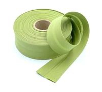 Craft Cult 40mm Wide Plain Bias Binding Tape - 25 Metre Roll (60 - Olive Green)