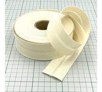 Craft Cult 40mm Wide Plain Bias Binding Tape - 25 Metre Roll (61 - Cream)