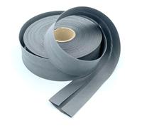 Craft Cult 40mm Wide Plain Bias Binding Tape - 25 Metre Roll (7 - Dark Grey)