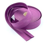 Craft Cult 40mm Wide Plain Bias Binding Tape - 25 Metre Roll (78 - Plum Purple)